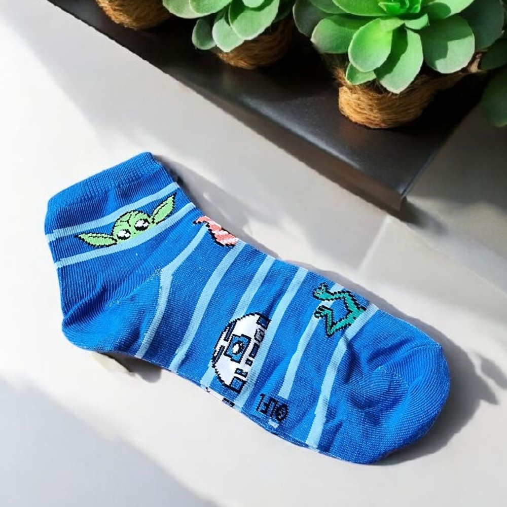 🌟FREE ADD-ON 🌟🆕️Star Wars The Mandalorian Grogu Ladies Ankle Socks